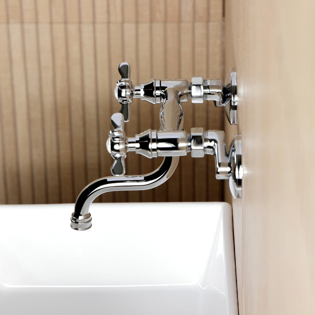 Essex Double-Handle 2-Hole Wall Mount Bathroom Faucet