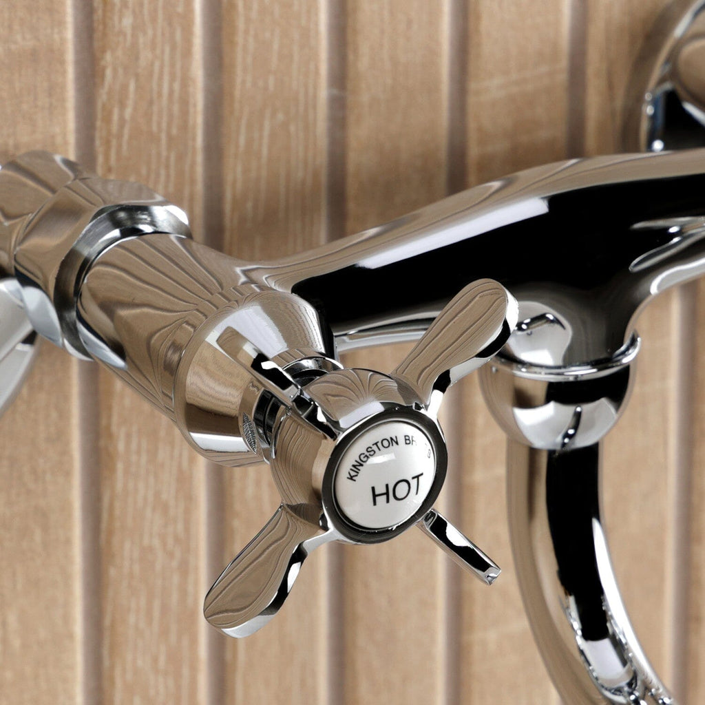 Essex Double-Handle 2-Hole Wall Mount Bathroom Faucet