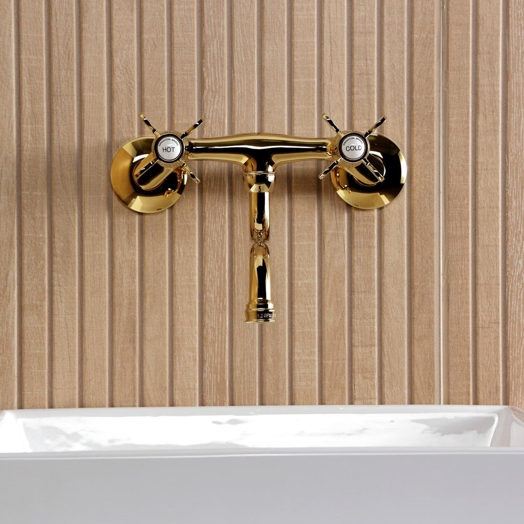 Essex Double-Handle 2-Hole Wall Mount Bathroom Faucet