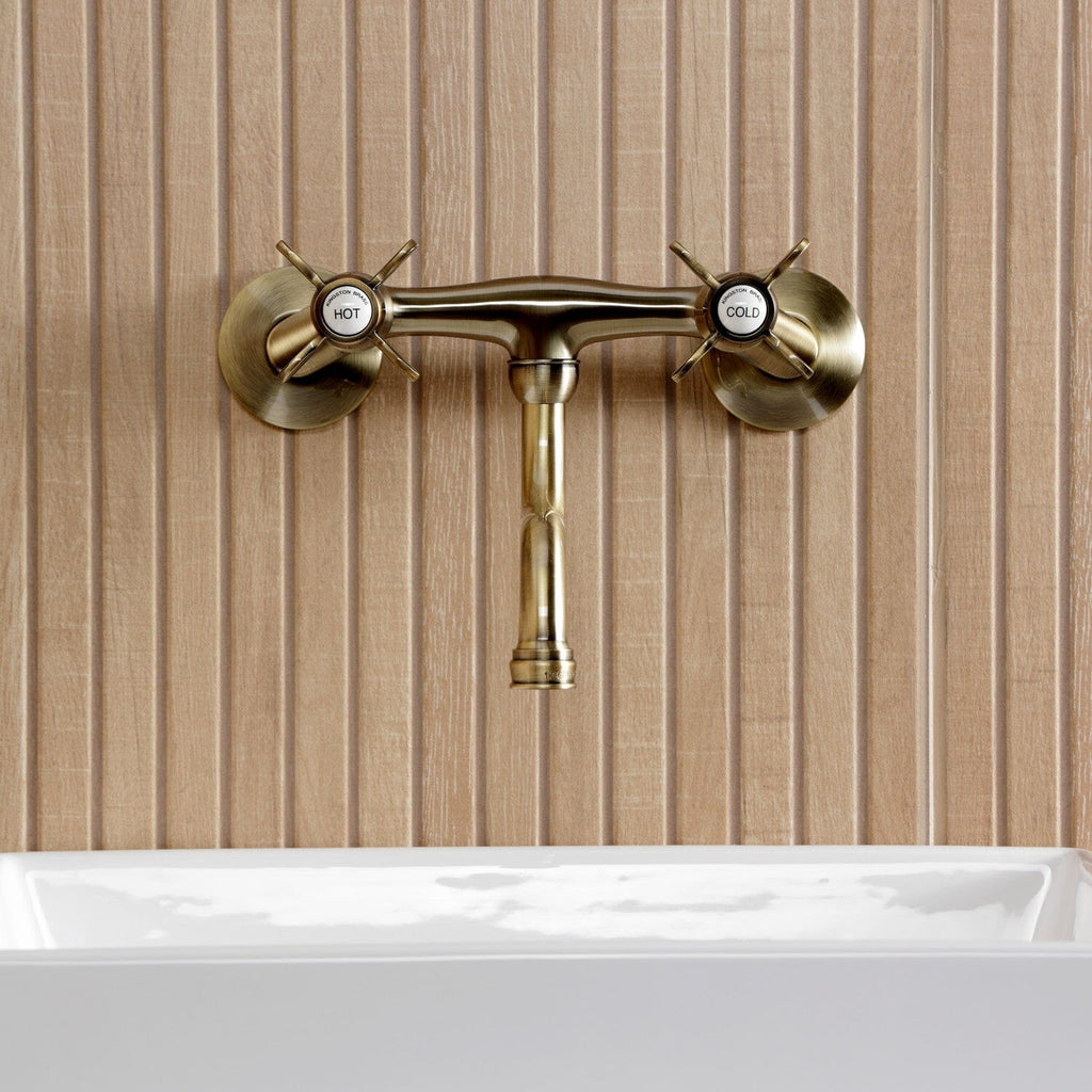 Essex Double-Handle 2-Hole Wall Mount Bathroom Faucet