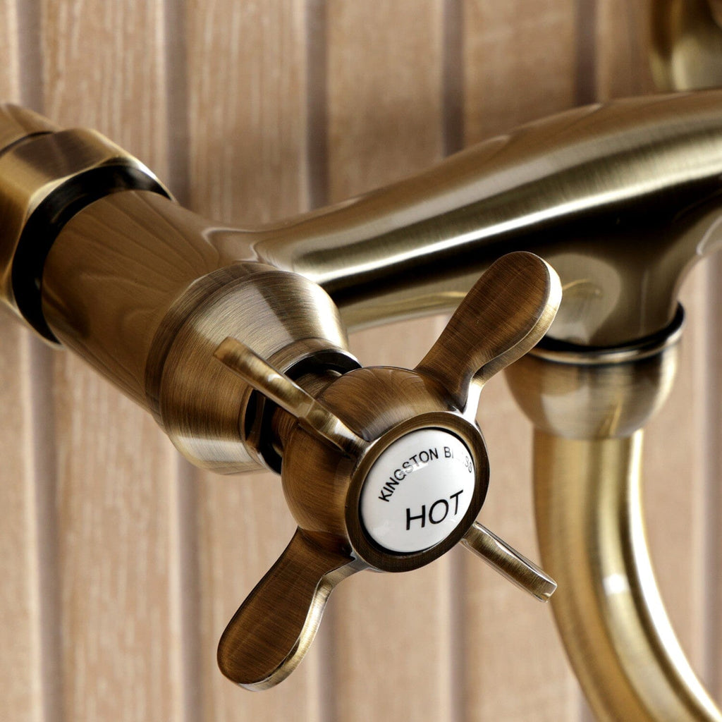 Essex Double-Handle 2-Hole Wall Mount Bathroom Faucet