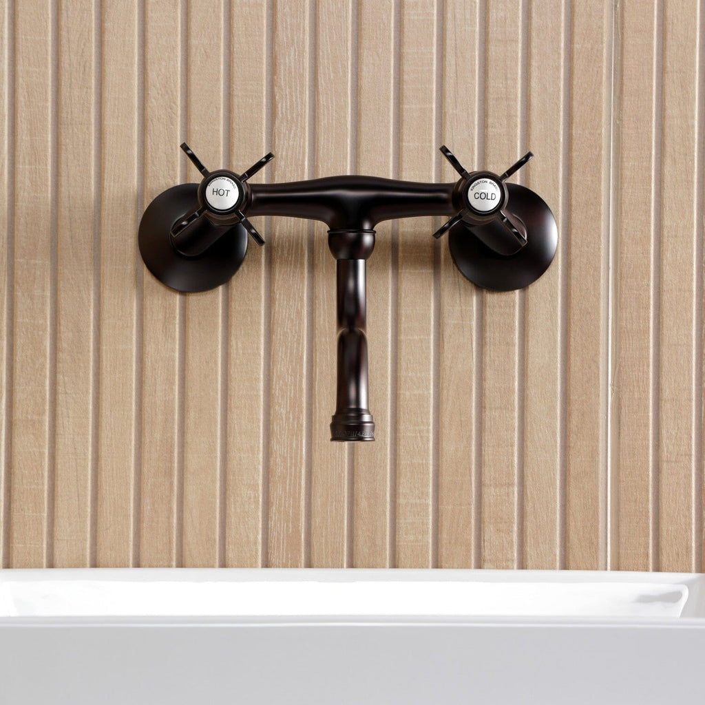 Essex Double-Handle 2-Hole Wall Mount Bathroom Faucet