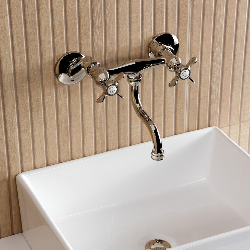 Essex Double-Handle 2-Hole Wall Mount Bathroom Faucet