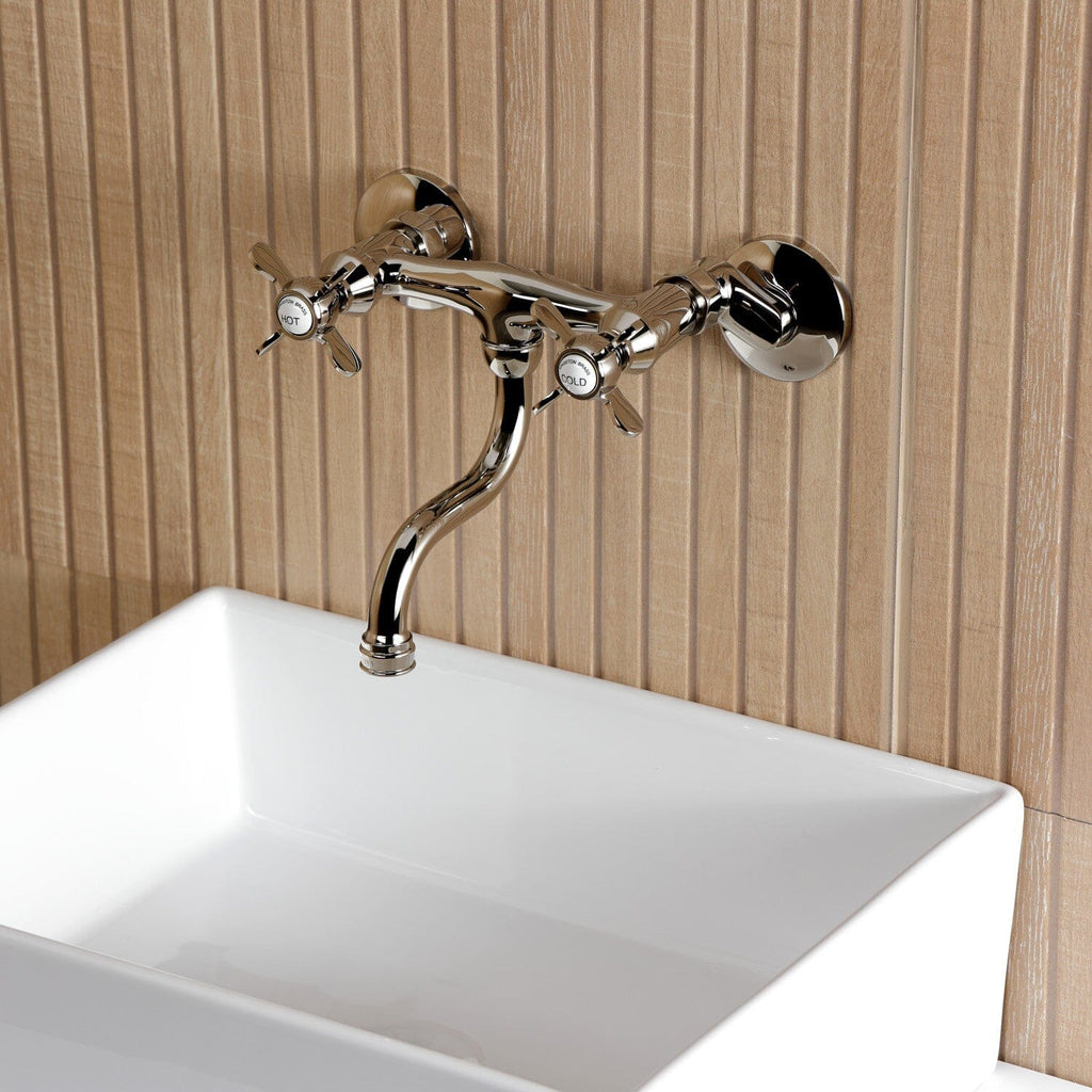 Essex Double-Handle 2-Hole Wall Mount Bathroom Faucet