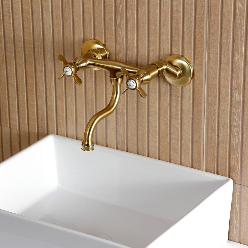Essex Double-Handle 2-Hole Wall Mount Bathroom Faucet