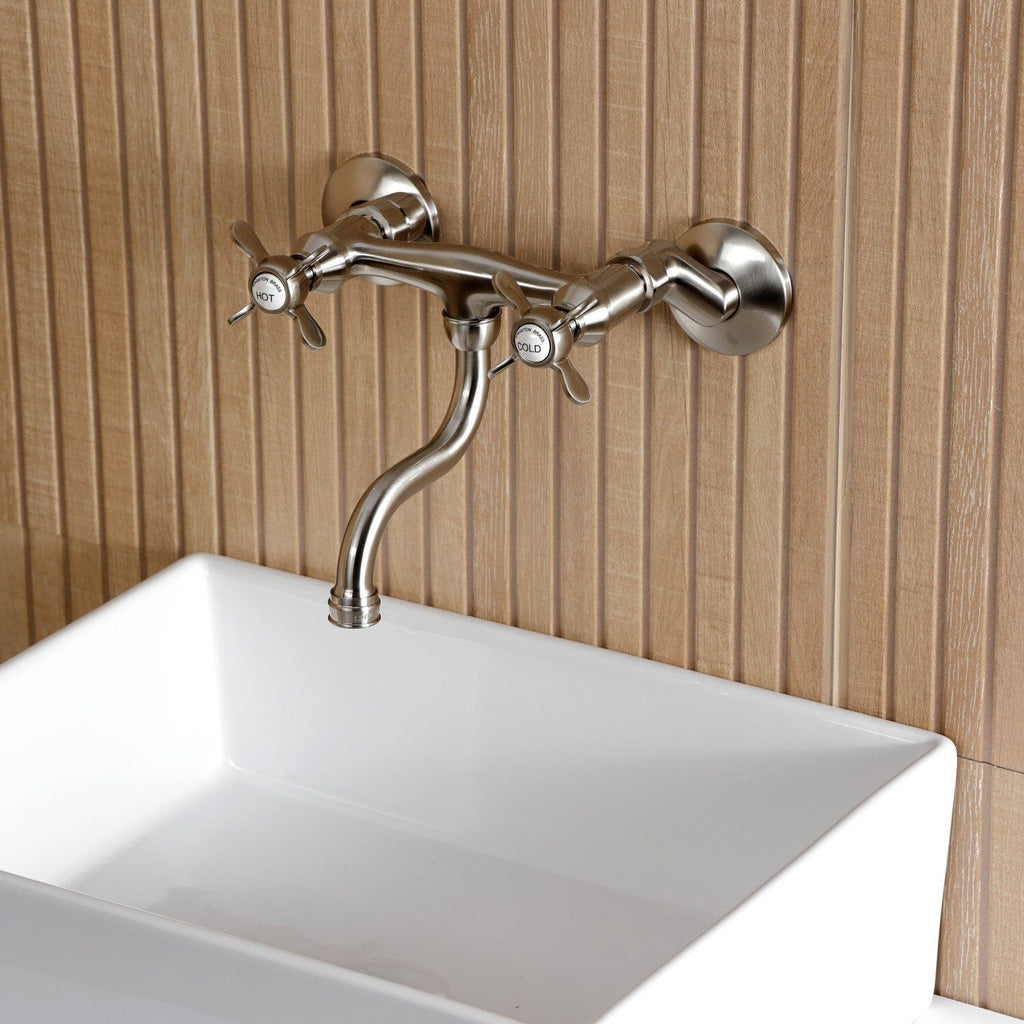Essex Double-Handle 2-Hole Wall Mount Bathroom Faucet