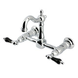 Duchess Double-Handle 2-Hole Wall-Mount Bridge Kitchen Faucet