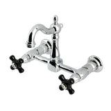 Duchess Double-Handle 2-Hole Wall-Mount Bridge Kitchen Faucet