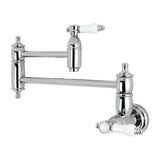 Bel-Air Two-Handle 1-Hole Wall Mount Pot Filler Faucet