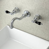 Duchess Double-Handle 3-Hole Wall Mount Bathroom Faucet