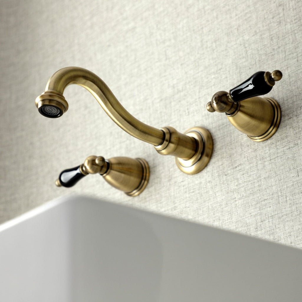 Duchess Double-Handle 3-Hole Wall Mount Bathroom Faucet