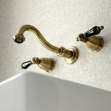 Duchess Double-Handle 3-Hole Wall Mount Bathroom Faucet