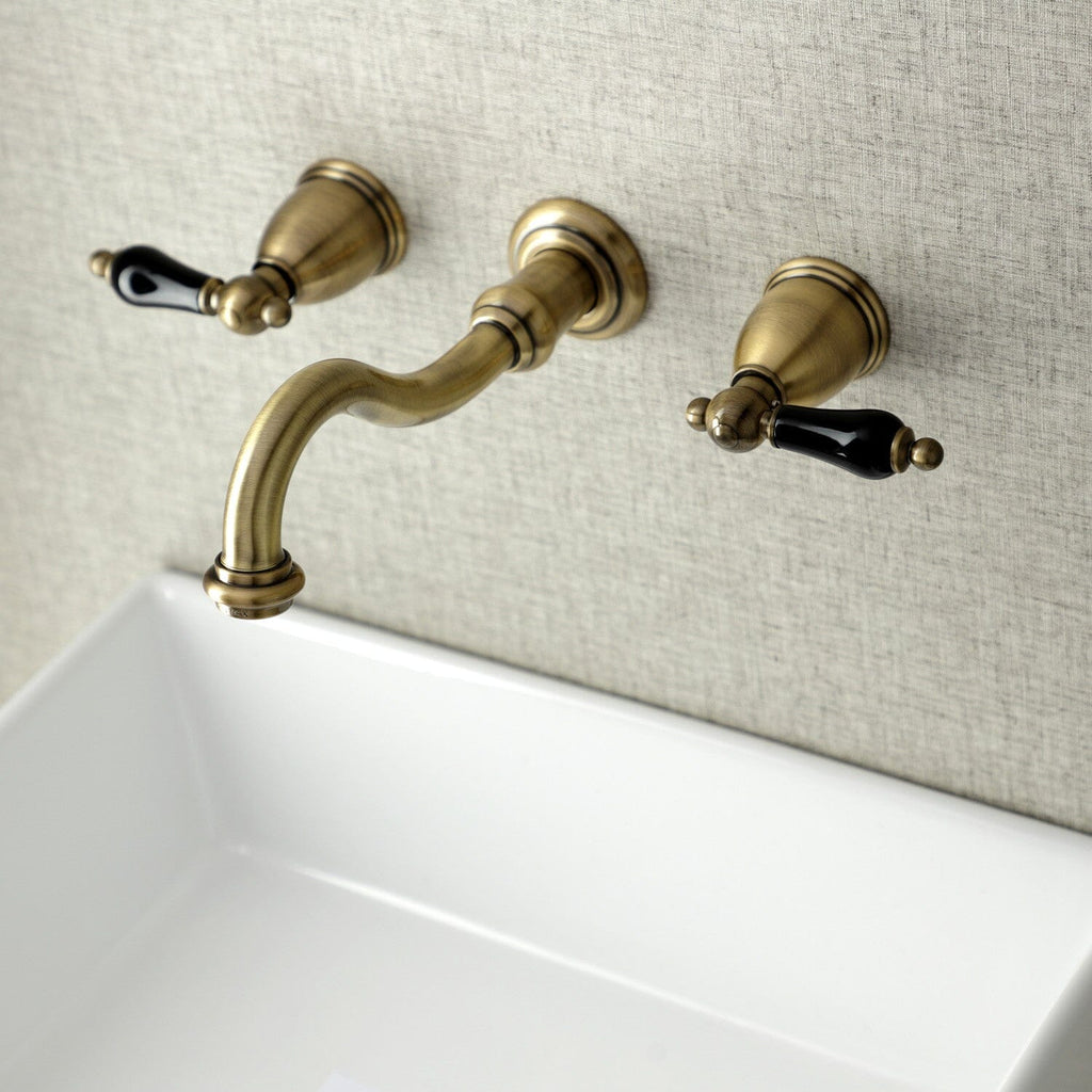 Duchess Double-Handle 3-Hole Wall Mount Bathroom Faucet