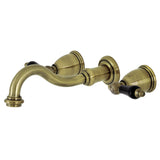 Duchess Double-Handle 3-Hole Wall Mount Bathroom Faucet