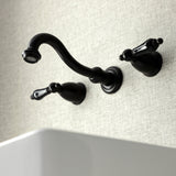 Duchess Double-Handle 3-Hole Wall Mount Bathroom Faucet