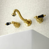 Duchess Double-Handle 3-Hole Wall Mount Bathroom Faucet