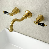 Duchess Double-Handle 3-Hole Wall Mount Bathroom Faucet