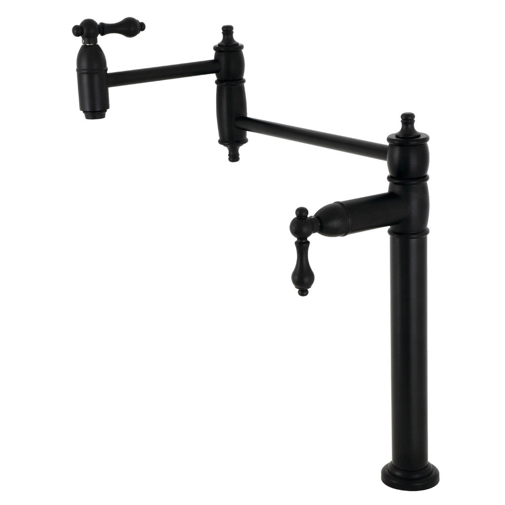 Restoration Two-Handle 1-Hole Deck Mount Pot Filler Faucet