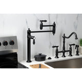 Heirloom Two-Handle 1-Hole Deck Mount Pot Filler Faucet