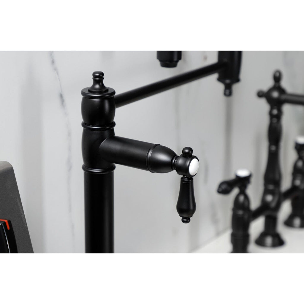 Heirloom Two-Handle 1-Hole Deck Mount Pot Filler Faucet