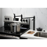 Heirloom Two-Handle 1-Hole Deck Mount Pot Filler Faucet