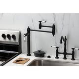 Bel-Air Two-Handle 1-Hole Deck Mount Pot Filler Faucet