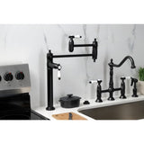 Bel-Air Two-Handle 1-Hole Deck Mount Pot Filler Faucet