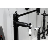 Bel-Air Two-Handle 1-Hole Deck Mount Pot Filler Faucet