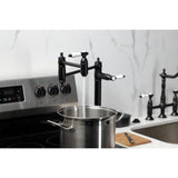 Bel-Air Two-Handle 1-Hole Deck Mount Pot Filler Faucet