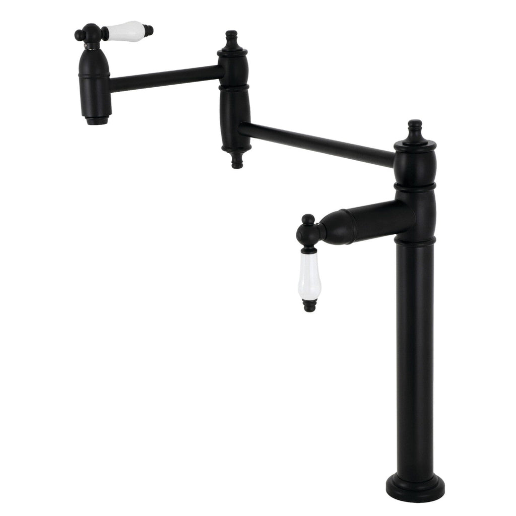 Restoration Two-Handle 1-Hole Deck Mount Pot Filler Faucet