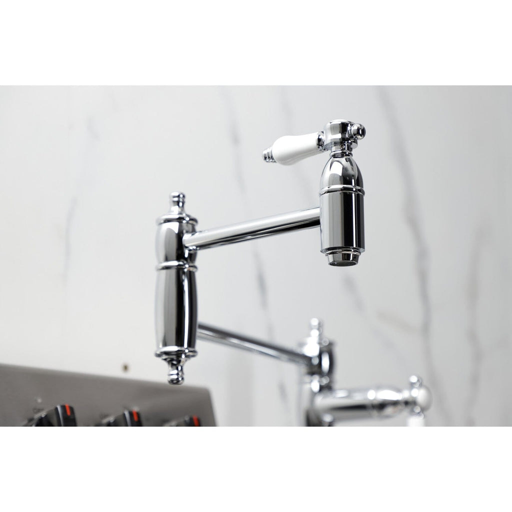 Bel-Air Two-Handle 1-Hole Deck Mount Pot Filler Faucet