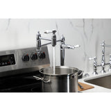 Bel-Air Two-Handle 1-Hole Deck Mount Pot Filler Faucet