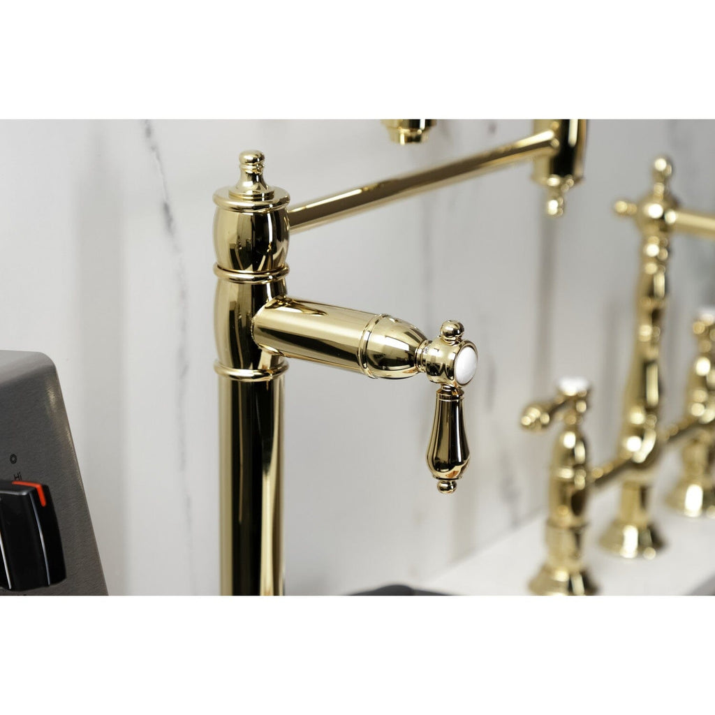 Heirloom Two-Handle 1-Hole Deck Mount Pot Filler Faucet