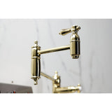 Heirloom Two-Handle 1-Hole Deck Mount Pot Filler Faucet