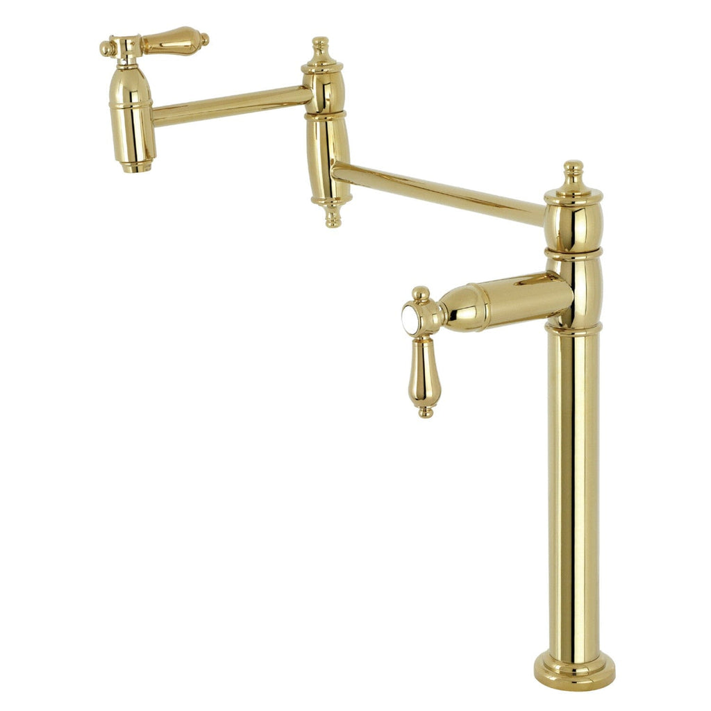 Heirloom Two-Handle 1-Hole Deck Mount Pot Filler Faucet