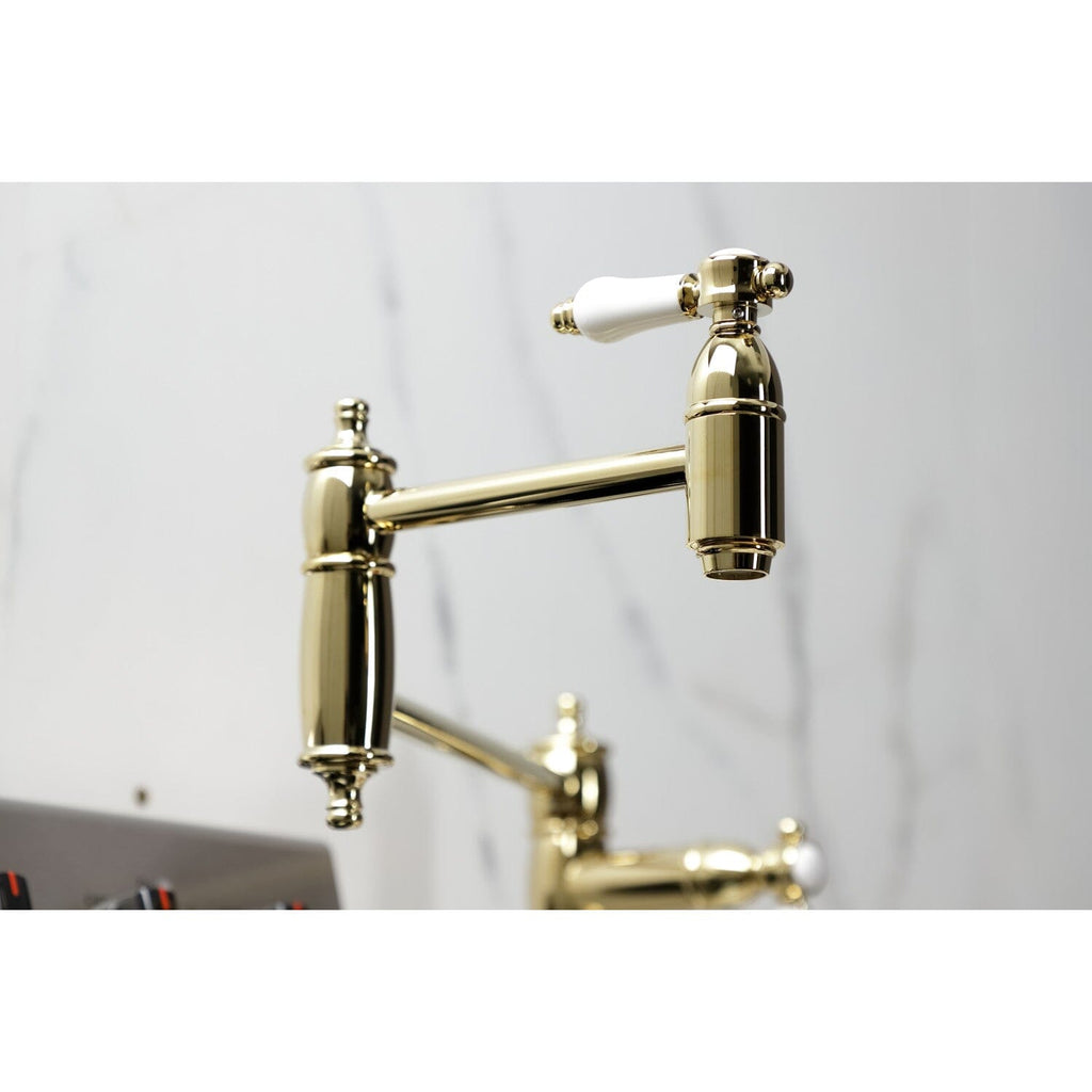 Bel-Air Two-Handle 1-Hole Deck Mount Pot Filler Faucet