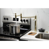 Bel-Air Two-Handle 1-Hole Deck Mount Pot Filler Faucet