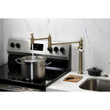 Bel-Air Two-Handle 1-Hole Deck Mount Pot Filler Faucet