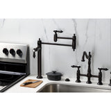 Heirloom Two-Handle 1-Hole Deck Mount Pot Filler Faucet