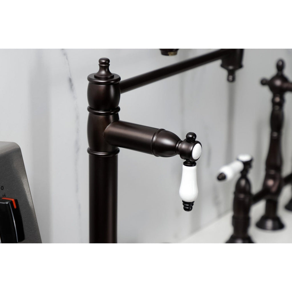 Bel-Air Two-Handle 1-Hole Deck Mount Pot Filler Faucet