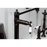 Bel-Air Two-Handle 1-Hole Deck Mount Pot Filler Faucet