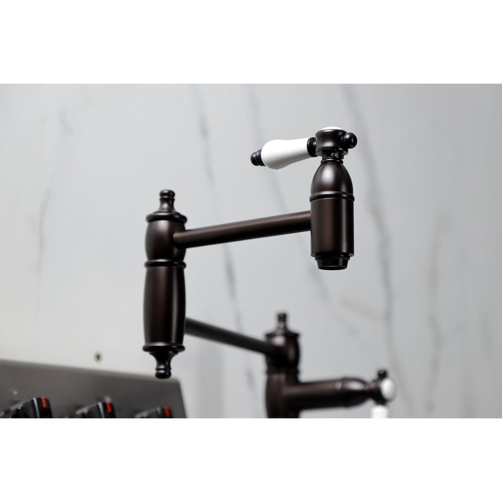 Bel-Air Two-Handle 1-Hole Deck Mount Pot Filler Faucet