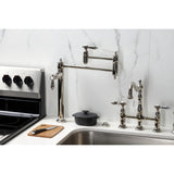 Heirloom Two-Handle 1-Hole Deck Mount Pot Filler Faucet