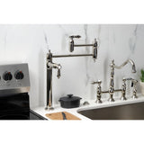 Heirloom Two-Handle 1-Hole Deck Mount Pot Filler Faucet