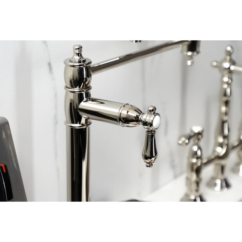 Heirloom Two-Handle 1-Hole Deck Mount Pot Filler Faucet