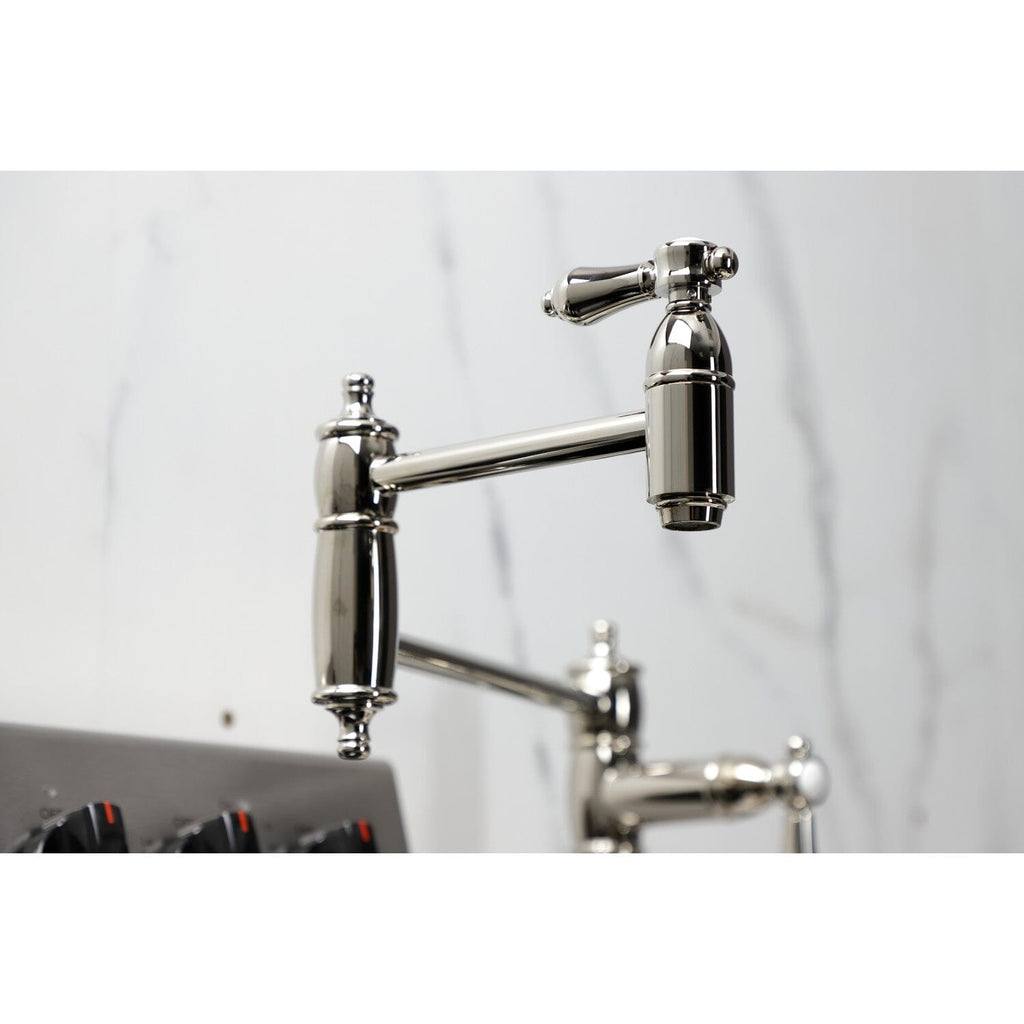 Heirloom Two-Handle 1-Hole Deck Mount Pot Filler Faucet