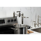 Heirloom Two-Handle 1-Hole Deck Mount Pot Filler Faucet