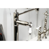 Bel-Air Two-Handle 1-Hole Deck Mount Pot Filler Faucet