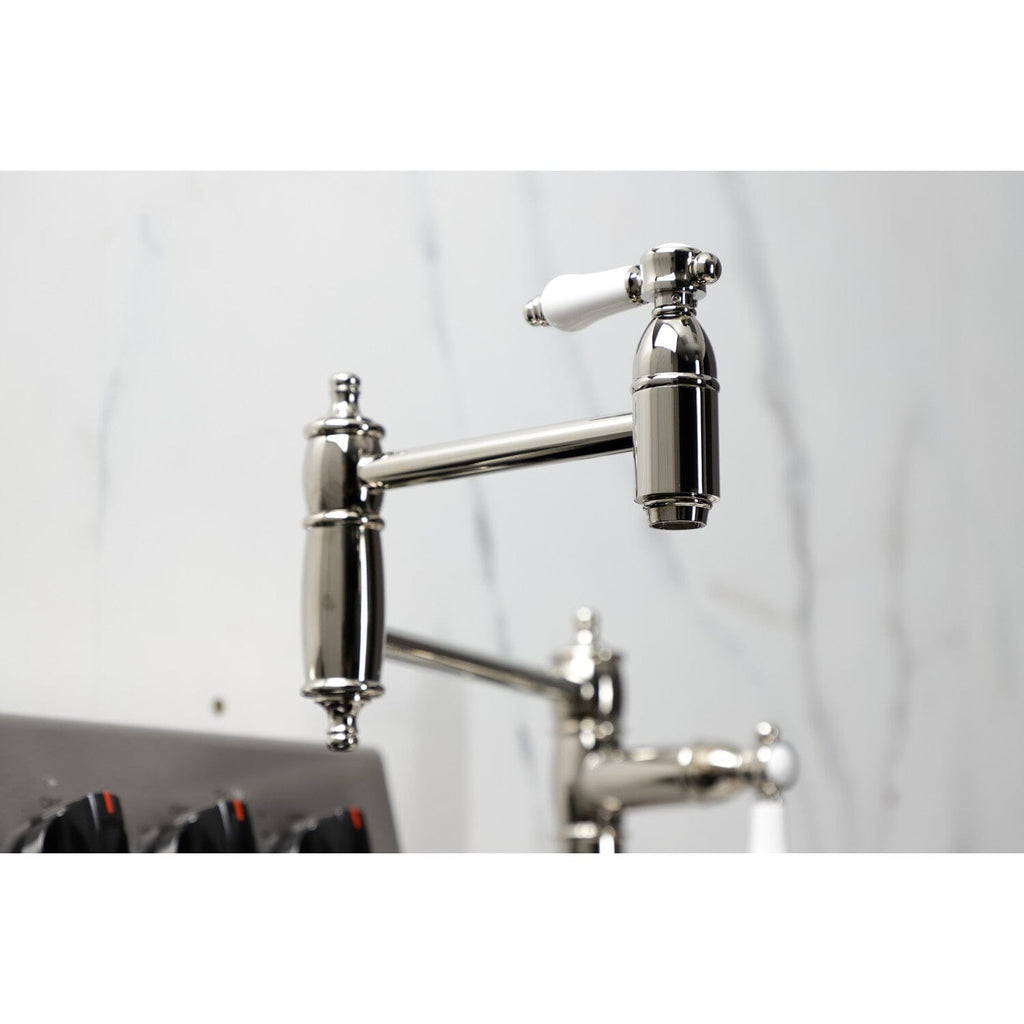 Bel-Air Two-Handle 1-Hole Deck Mount Pot Filler Faucet