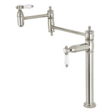 Bel-Air Two-Handle 1-Hole Deck Mount Pot Filler Faucet